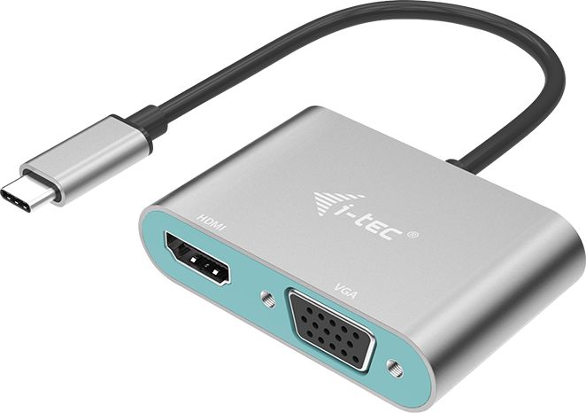 I-TEC USB-C - HDMI - VGA strieborný  (C31VGAHDMIADA)