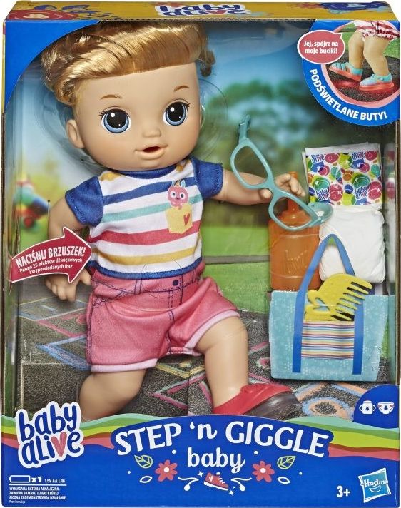 Hasbro Bábika Świecące buciki Blondyn (E5244)