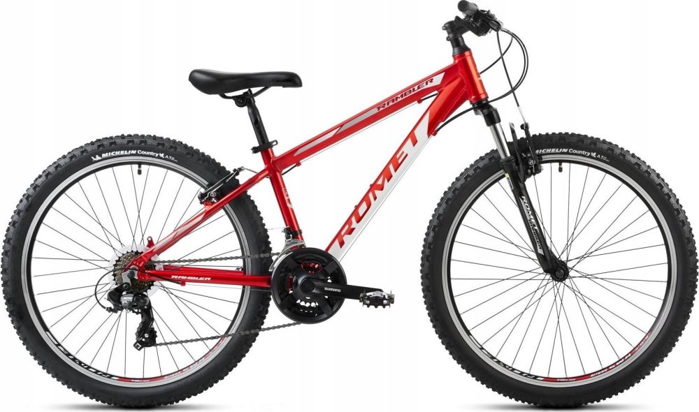 Romet Dviratis Romet Rambler R6.1 2024 red-white-grey-19" / L (Dydis: 19" / L)