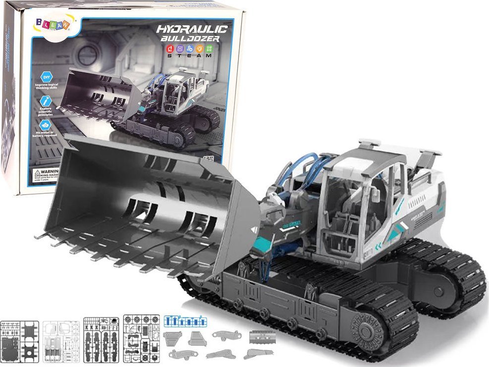LeanToys Sada DIY Koparka Gąsienicowa Buldożer Hydraulic Power