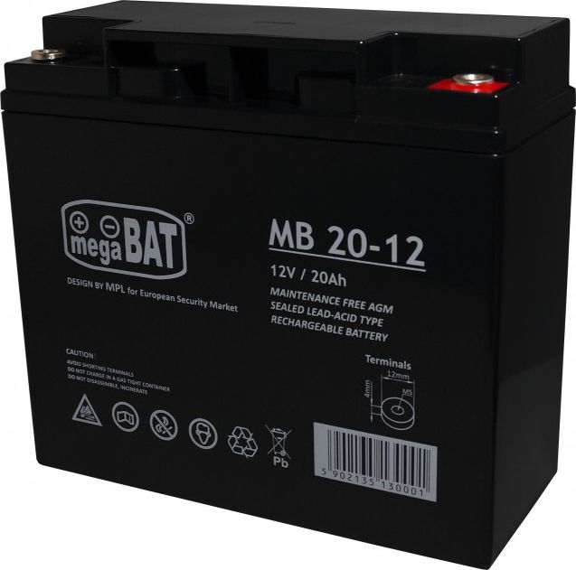 MW Power MB 20-12 AGM 12V 20Ah