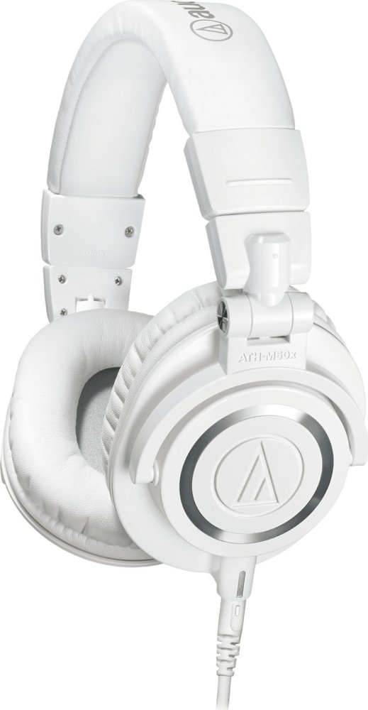 Audio Technica Audio Technica Ausinės ATH-M50XWH su laidu, Ant ausų uždedamos, 3.5 mm, Baltas