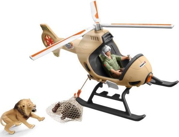 Schleich Schleich Wild Life Helicopter animal rescue, play figure