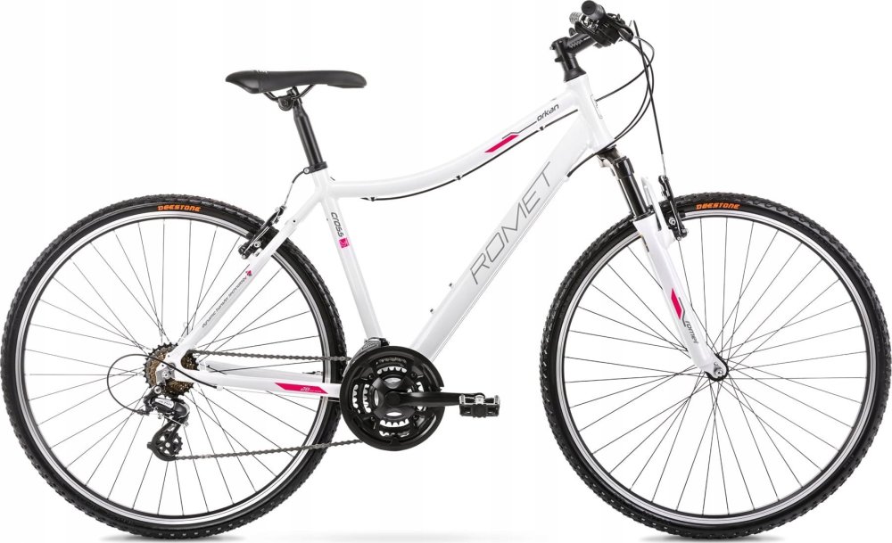 Romet Dviratis Romet Orkan D 2024 white-violet-19" / L (Dydis: 19" / L)