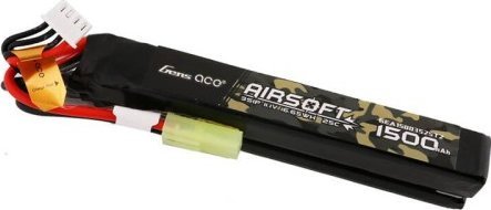 Gens Ace akumulátor Gens ace 25C 1500mAh 3S1P 11.1V Nunchuck 2X Airsoft Gun Lipo z konektorem T Plug