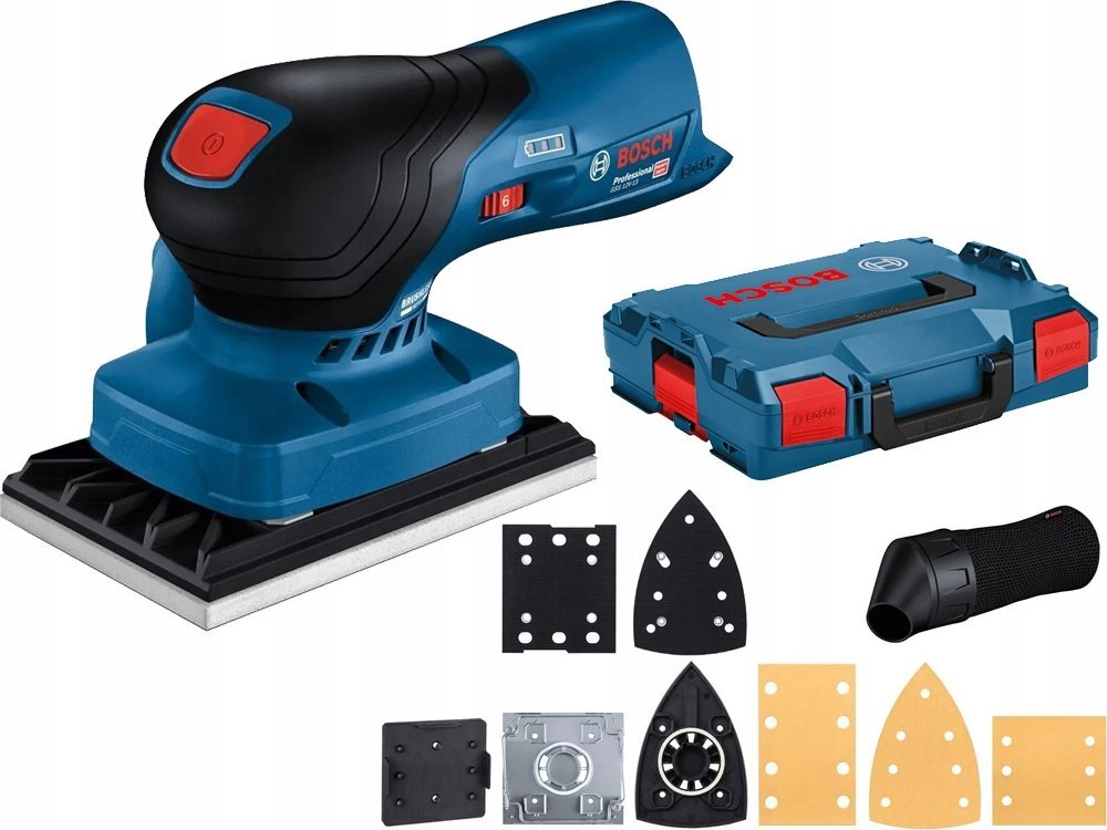 Bosch Bosch cordless orbital sander GSS 12V-13 Professional solo (blue/black, without battery and charger, in L-BOXX, 3 sanding prokoves)