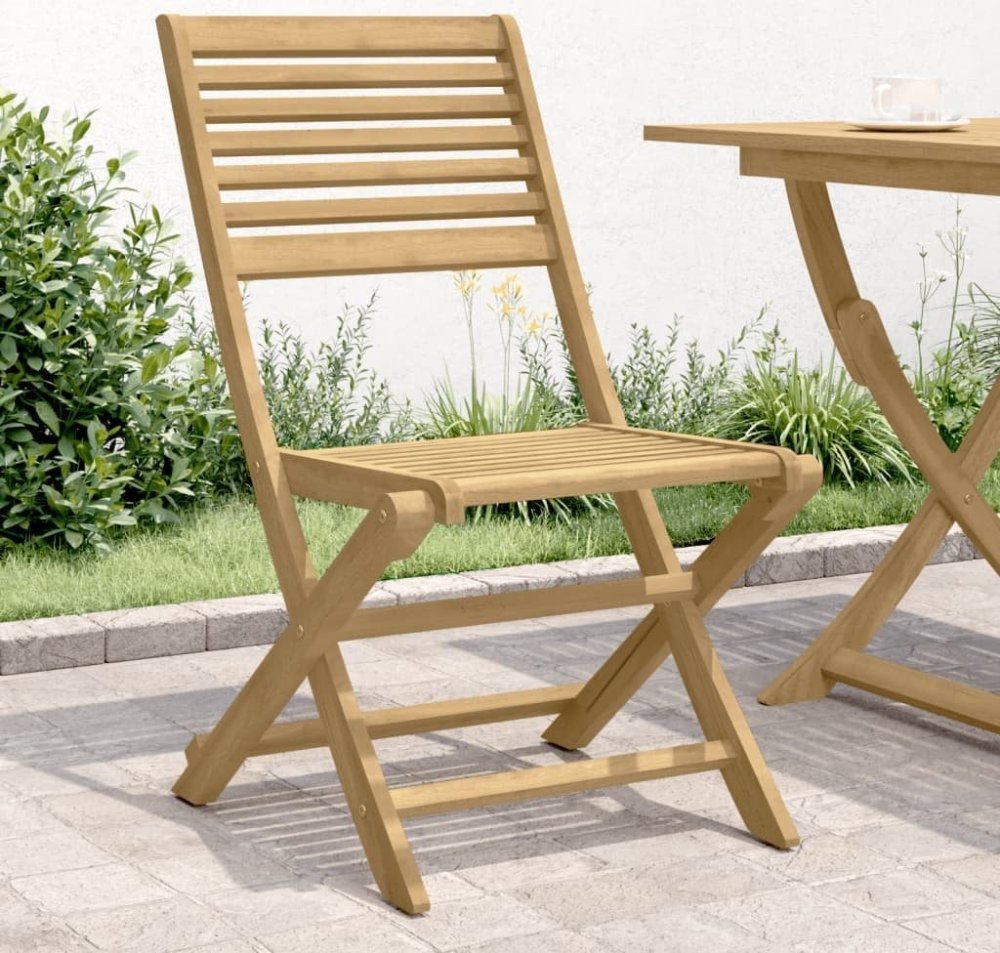 vidaXL vidaXL Składane kreslá ogrodowe, 4 ks, 48,5x61,5x87 cm, akacja