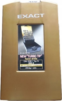 Exact Wiert�a TURBO G-Black HSS-G DIN 338 1-13mm 25szt