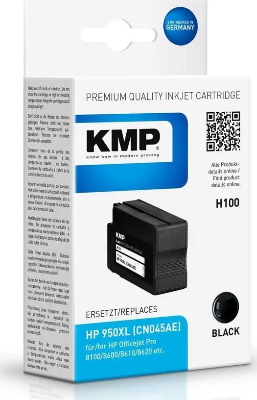 KMP KMP H100 ink cartridge black compatible with HP CN 045 AE - 1722,4001