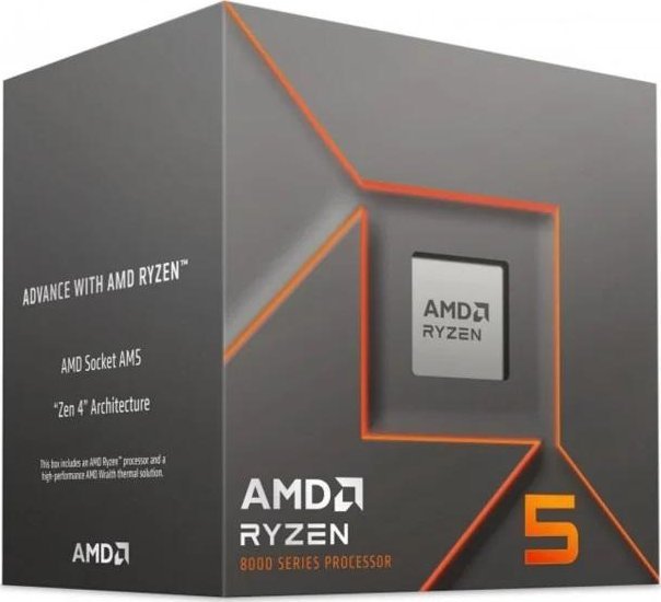 AMD Ryzen 5 8400F, 4.2 GHz, 16 MB, BOX (100-100001591BOX)