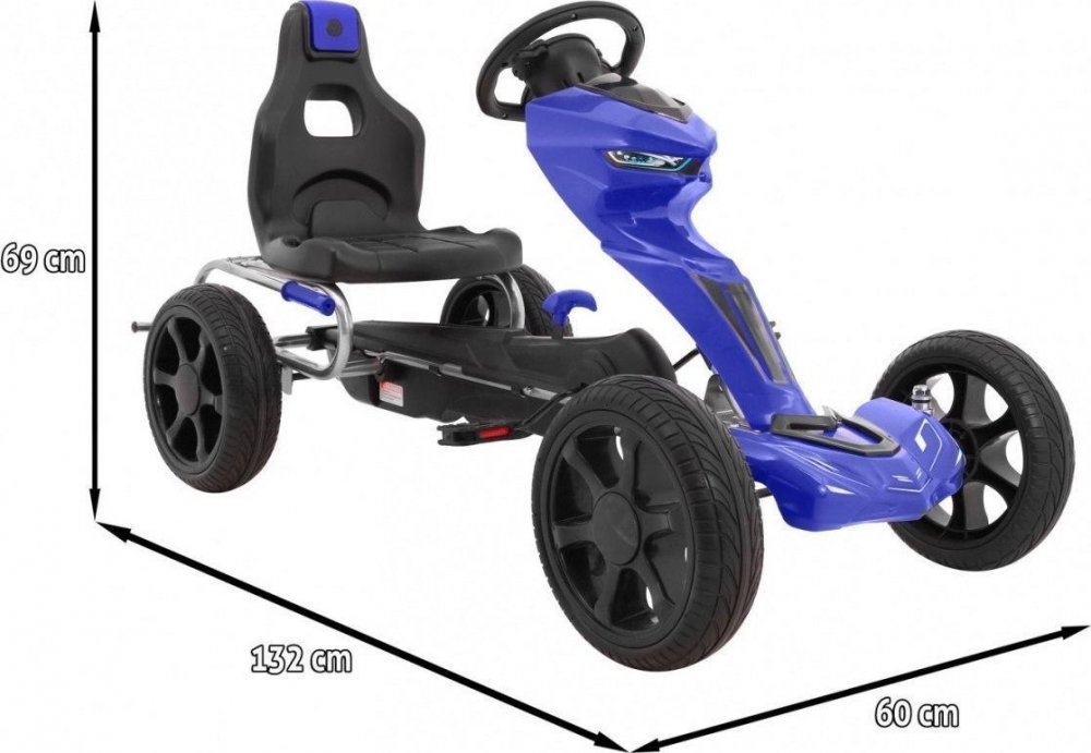 Mamido šlapacia motokára Grand Ride modrá
