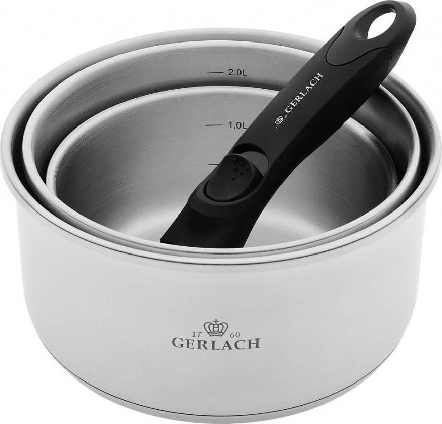Gerlach GERLACH Sada Hrncov stalowych Smart Steel (16,18,20 cm)