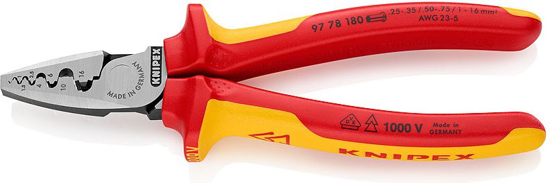 Knipex Kliešte 9778 180 lisovacie