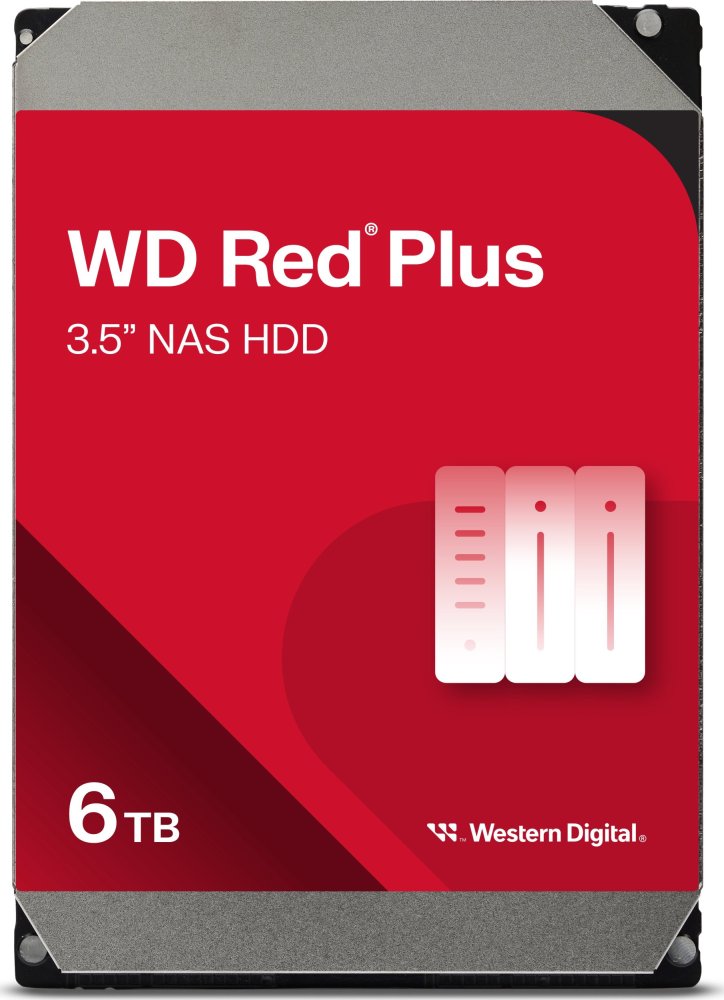 WD Red Plus 6TB 3.5'' SATA III (6 Gb/s)  (WD60EFPX)