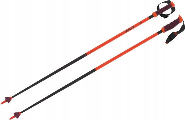 Atomic Atomic Redster Carbon SQS slidinėjimo lazdos 120cm Red/Carbon