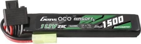 Gens Ace akumulátor Gens ace G-Tech 25C 1500mAh 3S1P 11.1V Airsoft Gun Lipo z konektorem Tamiya
