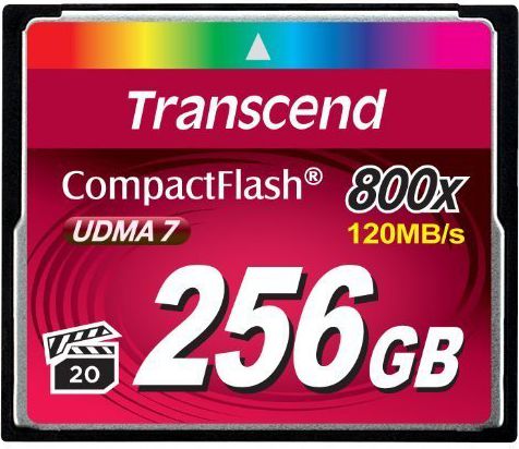Transcend 800x Compact Flash 256 GB  (TS256GCF800)