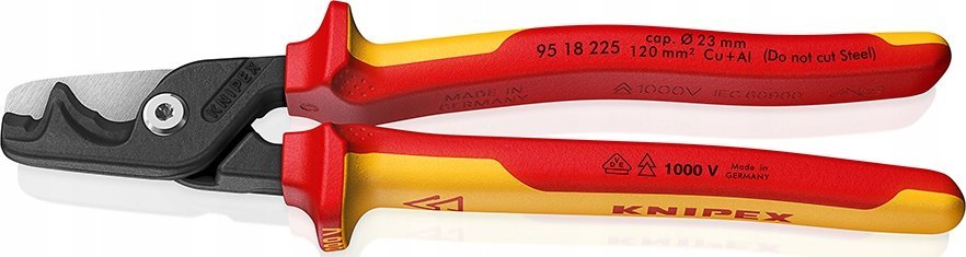 Knipex KNIPEX nožovCE DO CIĘCIA KABLI StepCut XL VDE 225mm