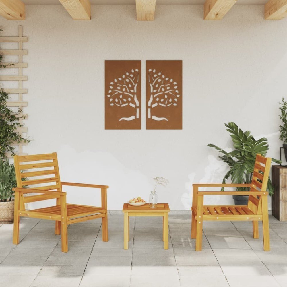 vidaXL kreslá ogrodowe, 2 ks, 66,5x65x81 cm, lite drevo akacjowe Lumarko!