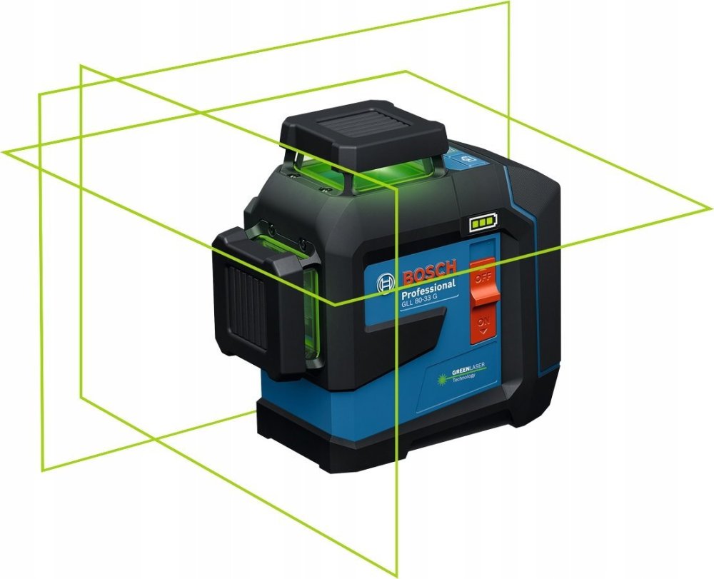 Bosch BOSCH.PLANE LASER GLL 80-33 G GREEN + HOLDER LB 10
