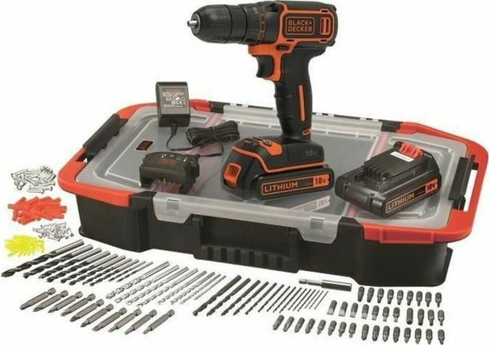 Black&Decker Wiertarka wkrętarka Black & Decker BDCDC18BAST-QW 18 V 15 Nm