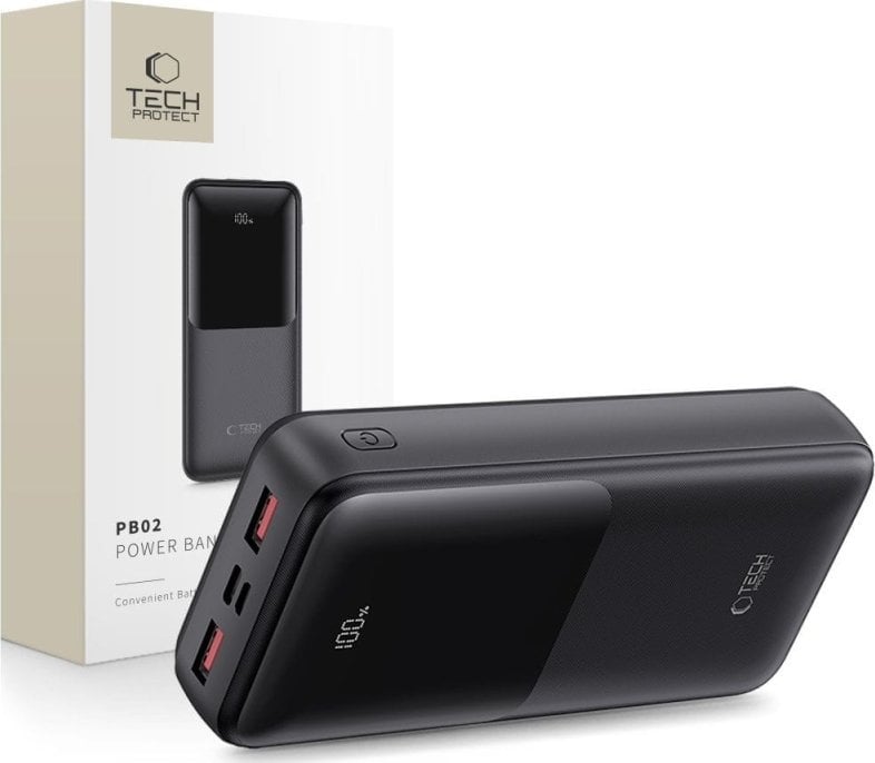 Tech-Protect TECH-PROTECT PB02 POWER BANK 20000MAH 22.5W BLACK
