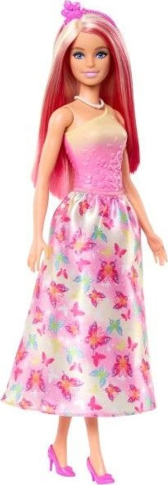 Mattel Barbie Księżniczka Bábika Ružový strój HRR08