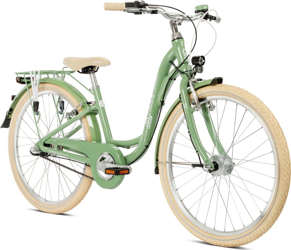 PUKY Dviratis PUKY Skyride 24-3 Classic Alu retro green