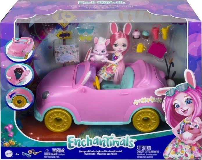 Mattel Bábika Enchantimals Króliczkowóz Odrážadlo do zabawy
