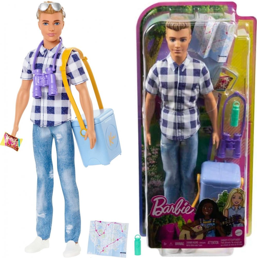 Mattel Barbie Sada Kemping Bábika Ken + Príslušenstvo (HHR66)