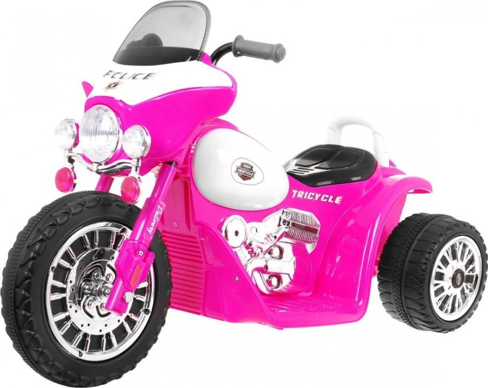 Majlo Toys elektrická trojkolka Chopper růžová