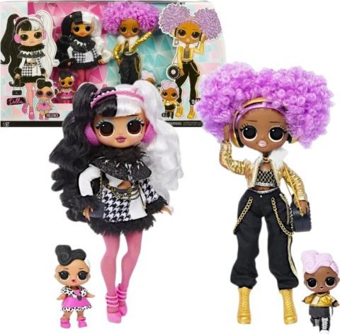 MGA L.O.L. Surprise OMG Winter Disco 2 pack- Dollie & 24K DJ