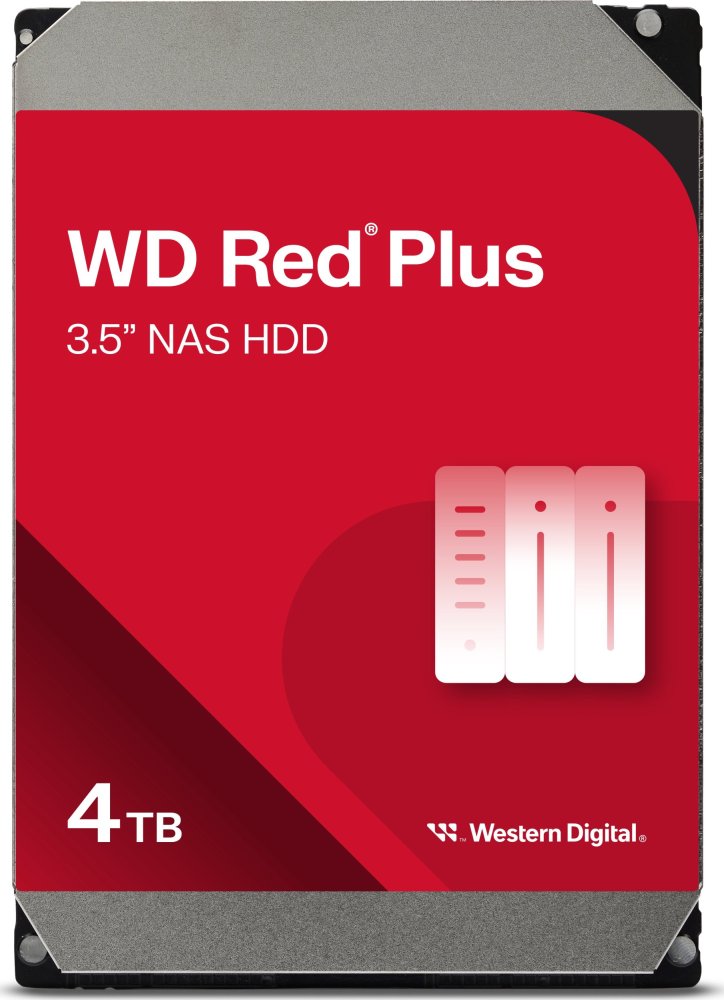 WD Red Plus 4TB 3.5'' SATA III (6 Gb/s)  (WD40EFPX)