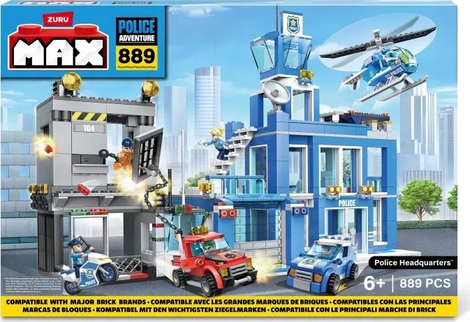 Max MAX CITY Bricks Police Station, 870pcs