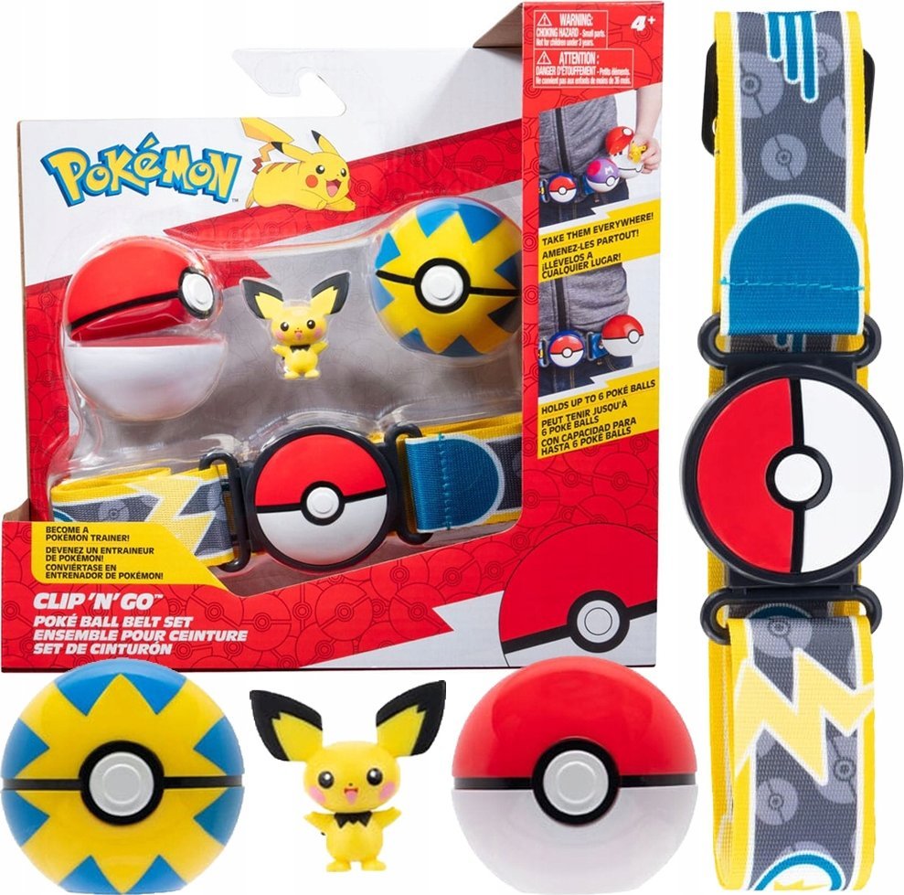 Pokemon POKEMON W15 Clip 'n' Go Poke Ball Belt Set