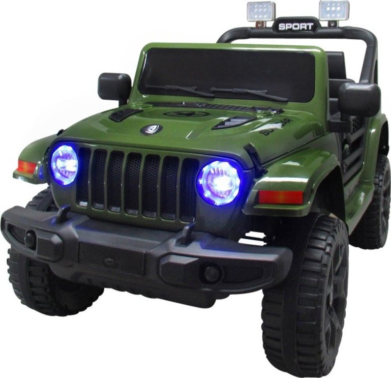 R-Sport Duży Jeep X10 Zelený, 2 silniki BUJAK