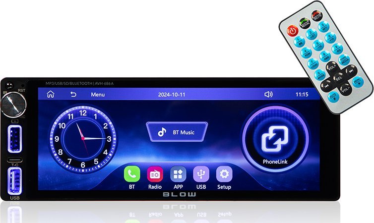 Blow 78-350# Radio blow avh-686a rds mp3/usb/micro sd/bluetooth