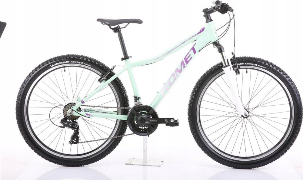 Romet Dviratis Romet Jolene 6.1 2024 green-violet-19" / L (Dydis: 19" / L)