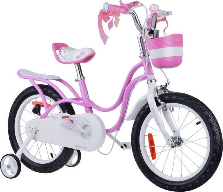 Royalbaby RoyalBaby Bicykel 16" Little Swan retro detský košyk kółka boczne RB16-18