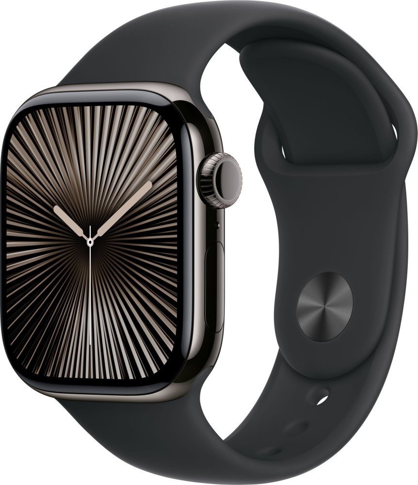 Apple Watch 10 GPS + Cellular 42mm Srokove Titanium S/M Čierny (MWXG3QF/A)