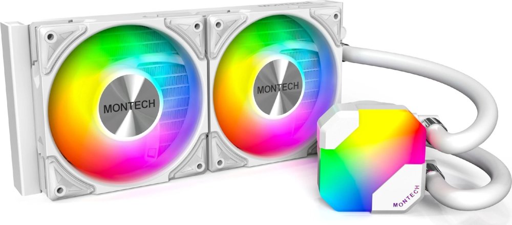 Montech Montech Hyper Flow ARGB AIO Wasserkühlung, weiß - 240 mm