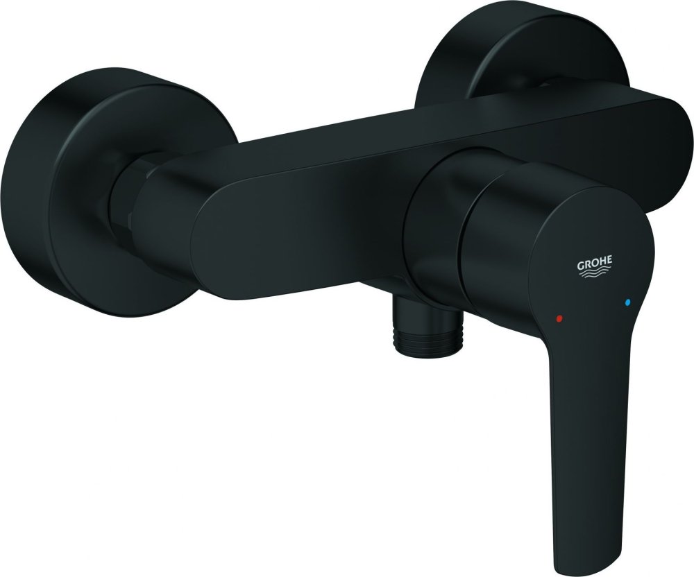 Grohe Kran z jednym držiakem prysznic Grohe Start Čierny matowy Metal mosadz