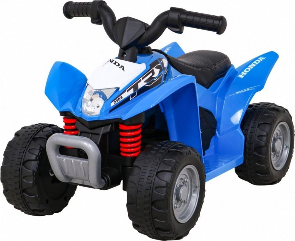 Joko Elektrická Štvorkolka Honda 250X TRX kožené sedadlo odpružené kolesá modrá