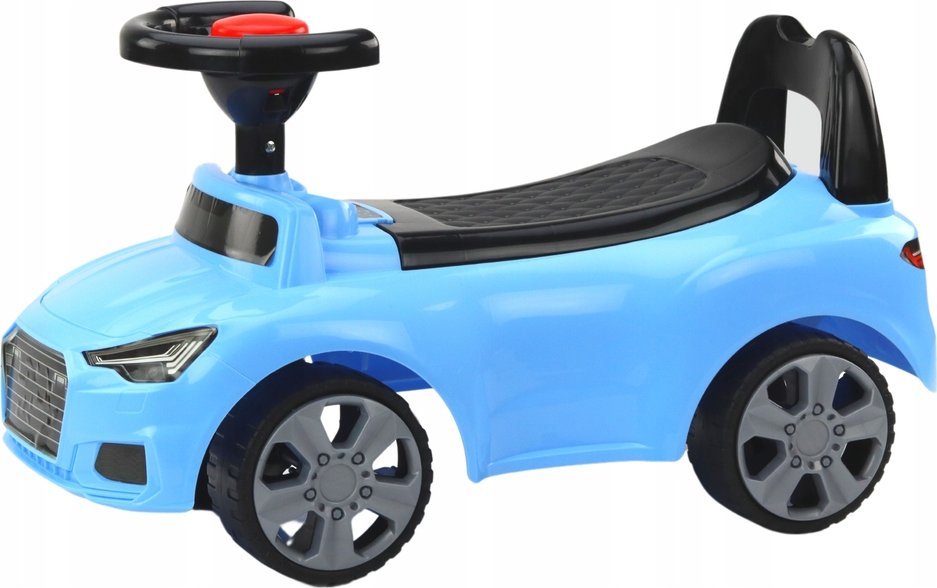 NoName Jeździk auto z oparciem QX-3396 Klakson Schowek Modrý 17696