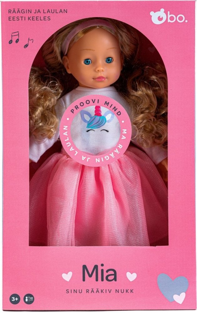 Dell bo. Interactive doll "Mia" (speaks Estonian language), 40 cm