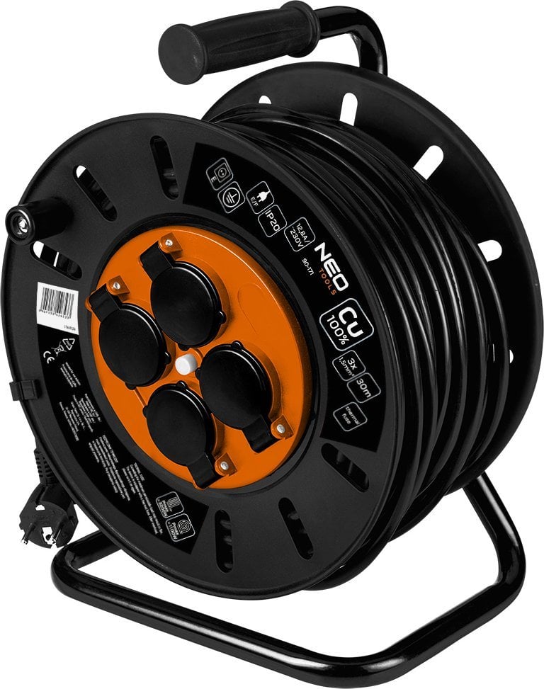 Neo Predlžovací kábel bubon 30m, 3x1.5mm2