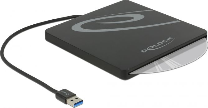 Delock 5.25″ Slot-in Slim SATA 9,5 / 12,7 mm do USB 3.0 (42604)