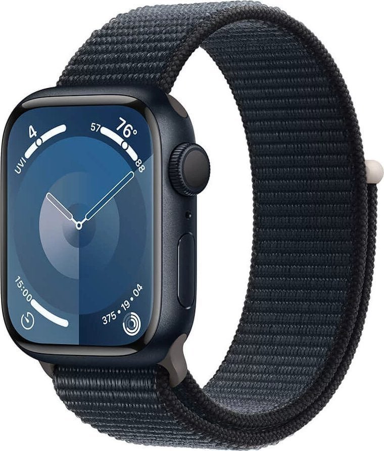 Apple Watch 9 GPS + Cellular 41mm  Midnight Alu Sport Loop Modrý  (MRHU3QP/A)