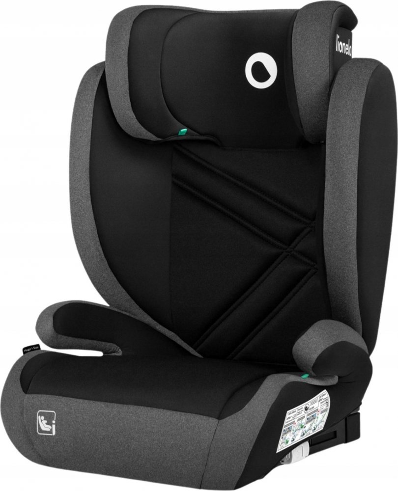 Lionelo autosedačka Lionelo Hugo i-Size 100-150 cm pianka EPE Black Grey