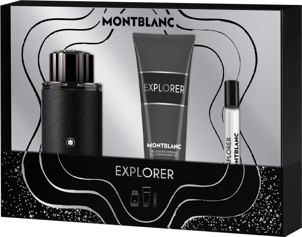 Mont Blanc Mont Blanc Montblanc Explorer Eau De Perfume Purškiklis, 100 ml Set 3 Pieces MEN
